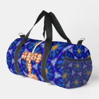 Abstract Blue Flowers Pattern