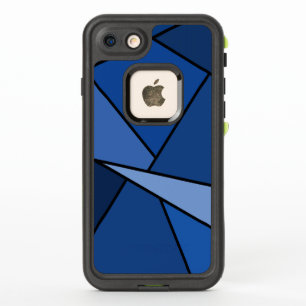Abstract Blue Geometric Shapes