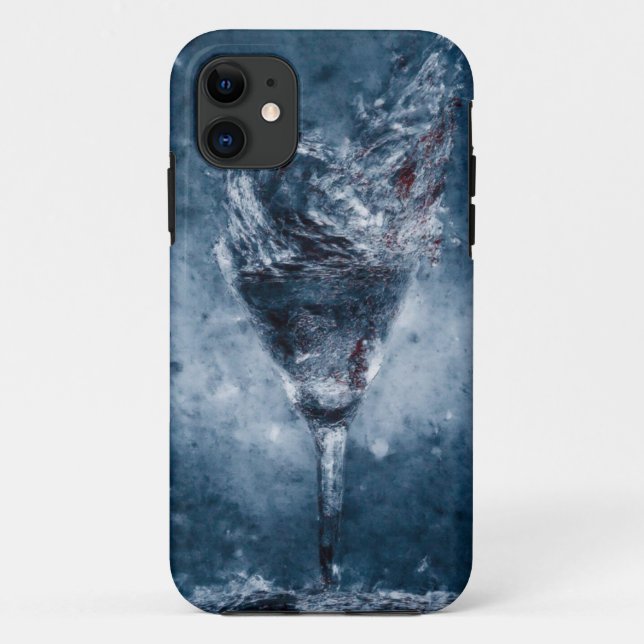 Abstract Blue Glass Art Mobile Case (Back)