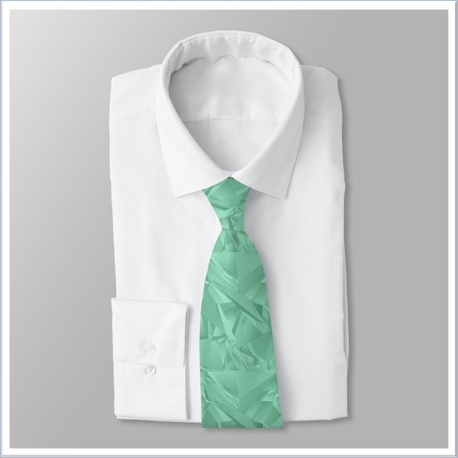 Abstract Blue Green Aqua Marine Crystal Tie (Creator Uploaded)