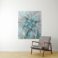 Abstract Blue Green Butterfly Fantasy Fractal Art