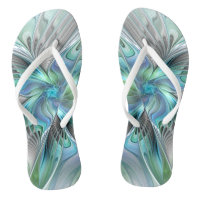 Abstract Blue Green Butterfly Fantasy Fractal Art