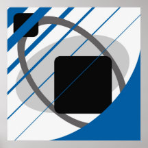 Abstract Blue Grey Off-White Black AP0002
