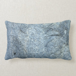 Abstract Blue-grey Stone Texture Lumbar Cushion