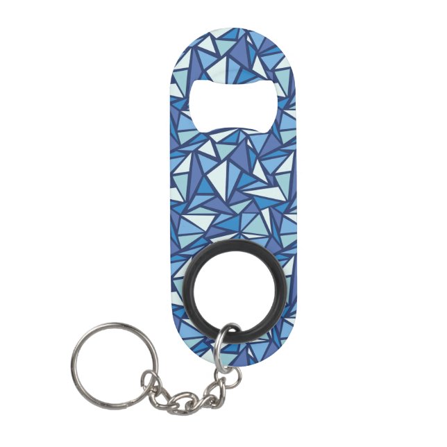 Abstract Blue Ice Crsytal Pattern (Front)