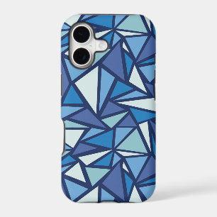 Abstract Blue Ice Crsytal Pattern