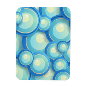 Abstract blue in green magnet