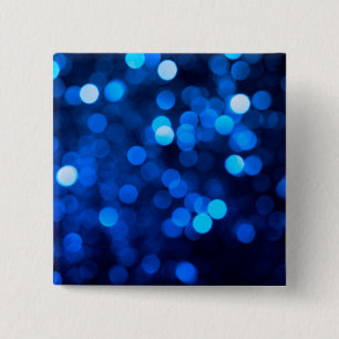 Abstract blue light dots 15 cm square badge