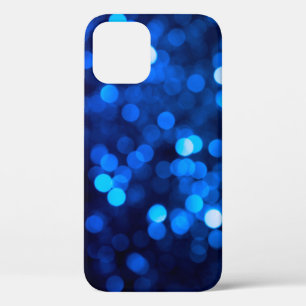 Abstract blue light dots iPhone 12 pro case