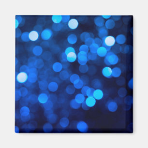 Abstract blue light dots magnet