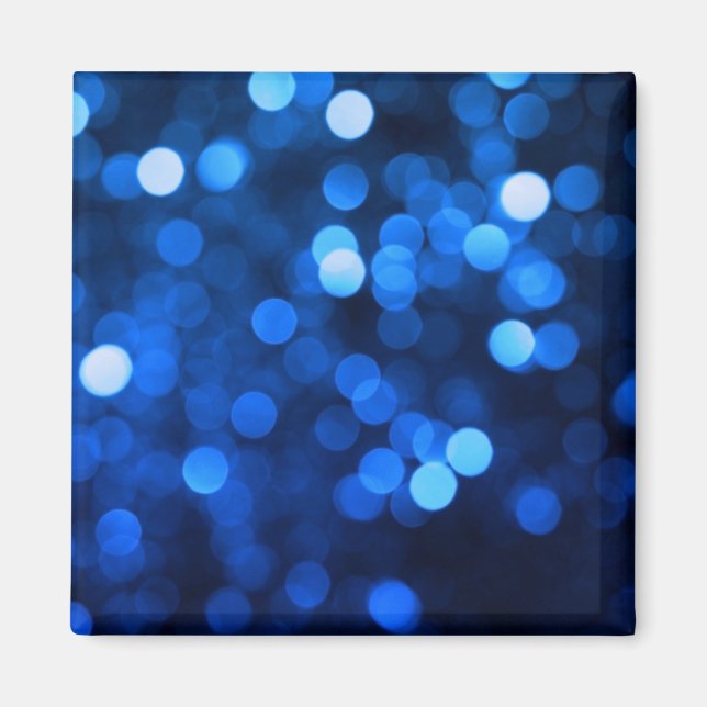 Abstract blue light dots magnet (Front)