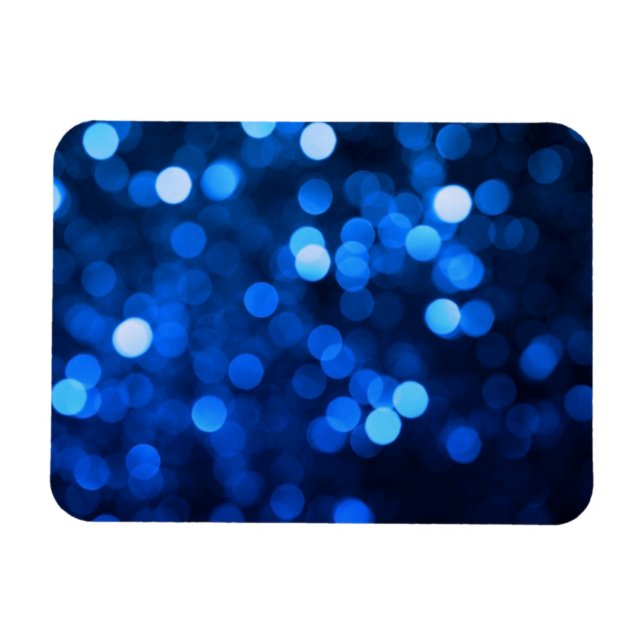 Abstract blue light dots magnet (Horizontal)