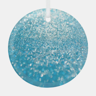 Abstract blue lights, artistic background. glass tree decoration