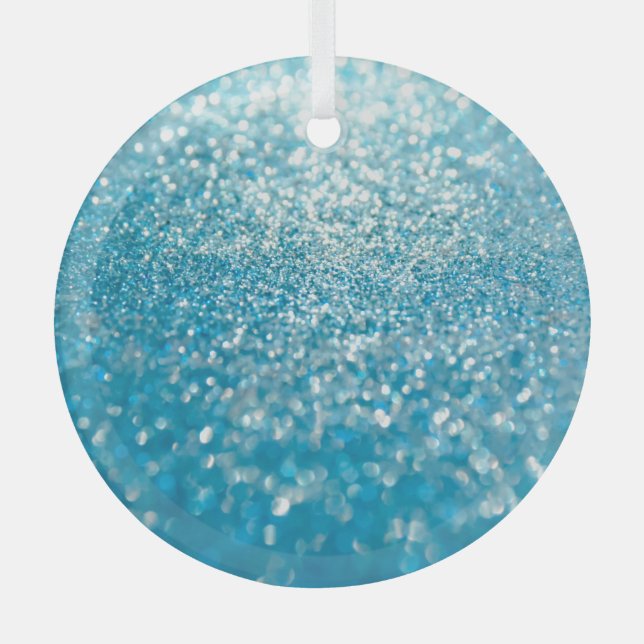 Abstract blue lights, artistic background. glass tree decoration (Front)