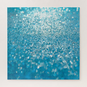 Abstract blue lights, artistic background. jigsaw puzzle