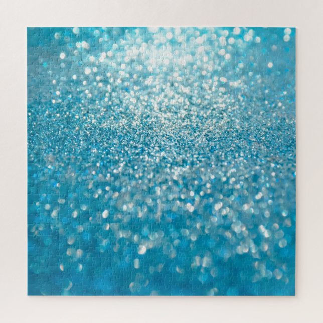 Abstract blue lights, artistic background. jigsaw puzzle (Vertical)