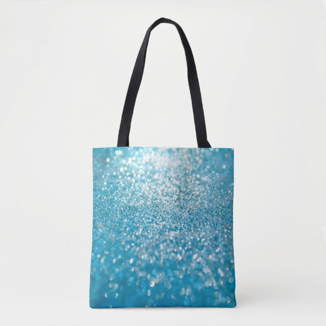 Abstract blue lights, artistic background. tote bag (Front)
