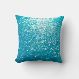 Abstract blue lights on background cushion
