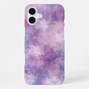 Abstract Blue, Lilac, Pink Acrylic Painting iPhone 16 Plus Case