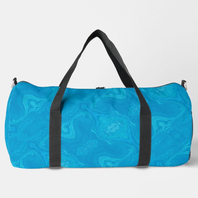 Abstract Blue Marble Personalised HP Lap Duffle Bag (Front)