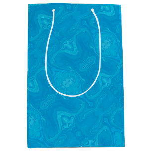 Abstract Blue Marble Personalised HP Lap Medium Gift Bag
