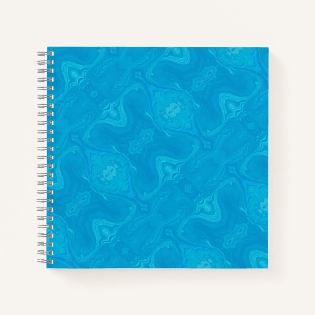 Abstract Blue Marble Personalised HP Lap Notebook (Front)