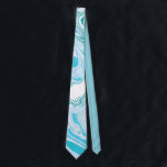 Abstract Blue Marble Stone Print Neck Tie<br><div class="desc">Abstract Blue Marble Stone Print Neck Tie.</div>