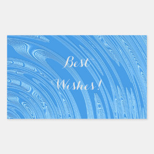 abstract blue metallic texture rectangular sticker