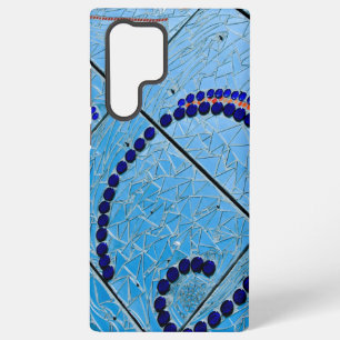 Abstract Blue Mirror Mosaic Samsung Galaxy Case