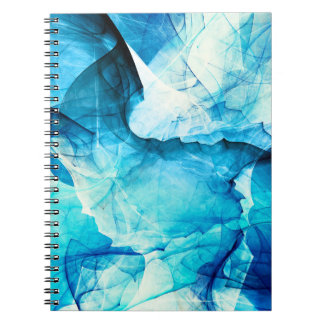 Abstract blue motion: fractal composition. notebook