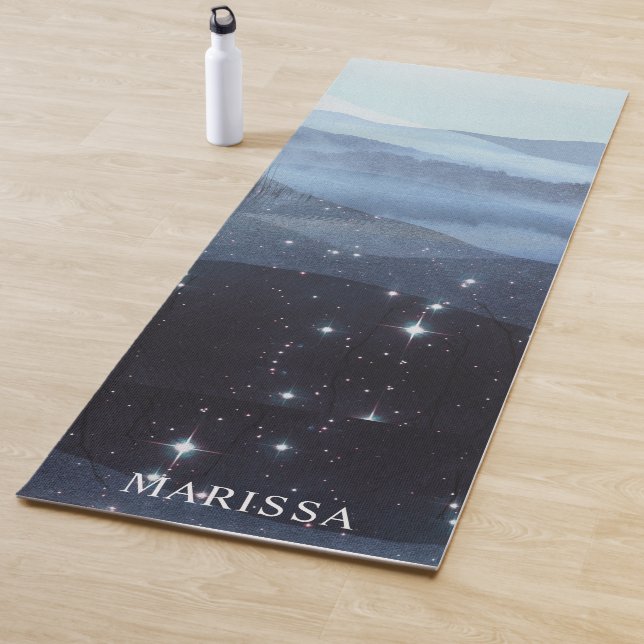 Abstract Blue Mountains Personalised Yoga Mat (In Situ)