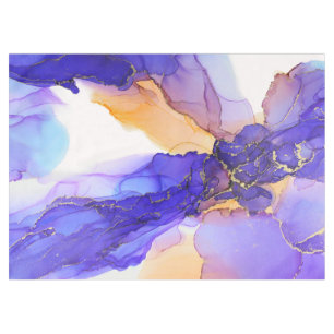 Abstract Blue Orange Tablecloth