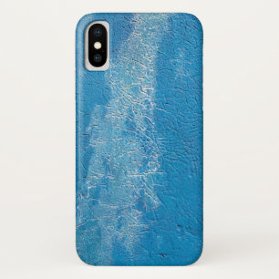 abstract blue paint texture iPhone x case