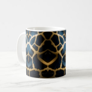 Abstract Blue Pattern Coffee Mug