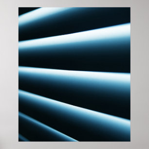 Abstract blue pattern poster