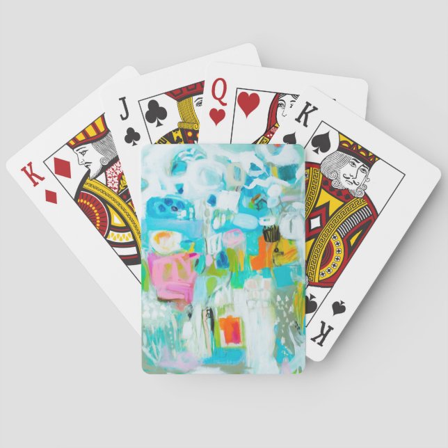 Abstract Blue Playing Cards (Back)