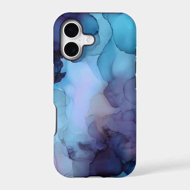 Abstract Blue Purple Alcohol Ink  (Back)