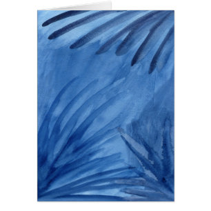 Abstract Blue Rays Make Your Own Mark Card