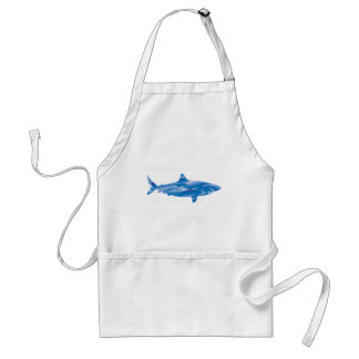 Abstract Blue Shark Standard Apron