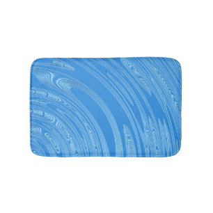 abstract blue silver metallic texture. bath mat