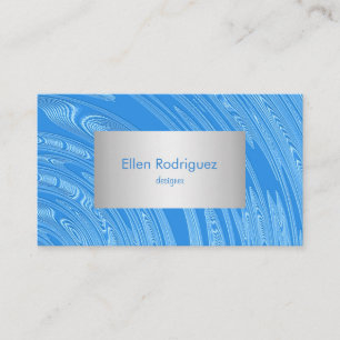 abstract blue silver metallic texture. business card
