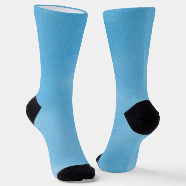 Abstract Blue Sky Gradient  Socks (Angled)