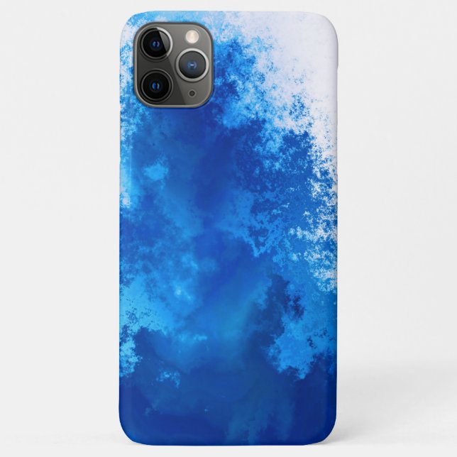 Abstract blue solid colour design Case-Mate iPhone case (Back)