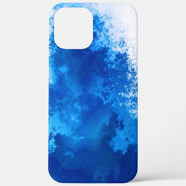 Abstract blue solid colour design Case-Mate iPhone case (Back)