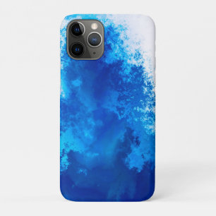 Abstract blue solid colour design iPhone 11 pro case