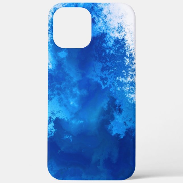Abstract blue solid colour design Case-Mate iPhone case (Back)