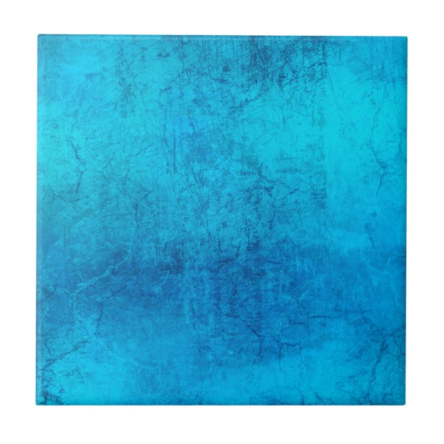 Abstract blue solid colour design ceramic tile (Front)