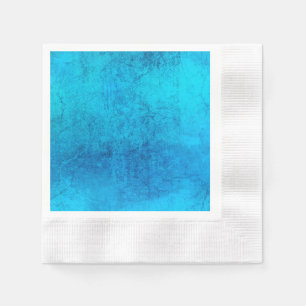 Abstract blue solid colour design napkin