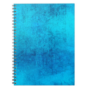 Abstract blue solid colour design notebook