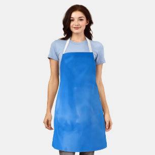 Abstract  Blue Splash Liquid Marble Apron